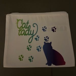 Cricut cosmetic bag custom made.